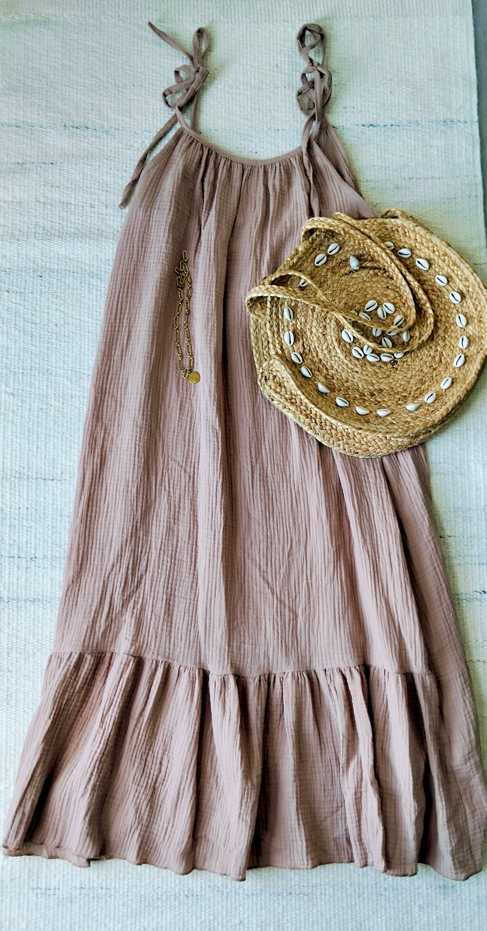 Robe Longue Riva – En Gaze de Coton
